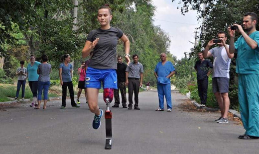 Українка, яка втратила кінцівку, побігла вперше за 10 років